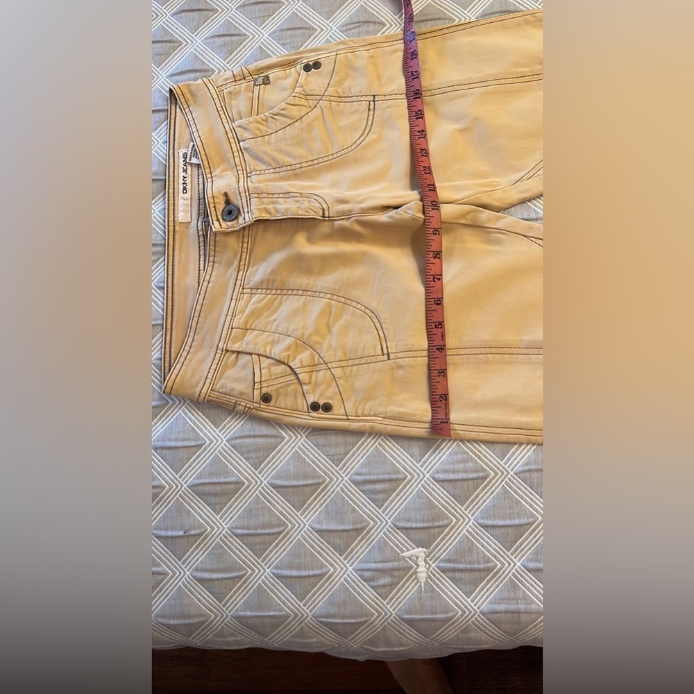 Y2k vintage DKNY Jeans cropped in Beige size 4 - Picture 11 of 11